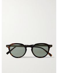 Dunhill - Round-frame Tortoiseshell Acetate And Gold-tone Sunglasses - Lyst