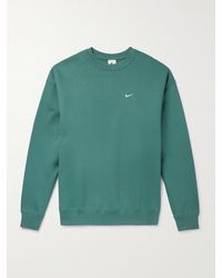 Nike - Solo Swoosh Sweatshirt aus Jersey aus einer Baumwollmischung mit Logostickerei - Lyst