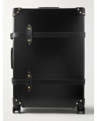 Globe-Trotter Centenary Check-in Leather-trimmed Trolley Case - Black