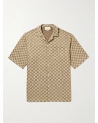 Gucci - Archivio Patch-pocket Relaxed-fit Linen-blend Shirt - Lyst