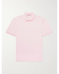 Orlebar Brown - Burnham schmal geschnittenes Polohemd aus Biobaumwolle in Rippstrick - Lyst