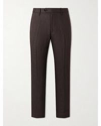 Rag & Bone - Evan Straight-Leg Pleated Linen Trousers - Lyst