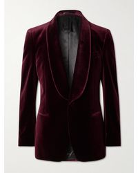 MR P. - Slim-Fit Shawl-Collar Cotton-Velvet Tuxedo Jacket - Lyst