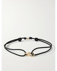 Luis Morais - Small Twisted Gold And Cord Bracelet - Lyst