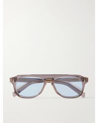 Cutler and Gross - Gr14 Aviator-Style Acetate Sunglasses - Lyst