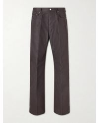 Rick Owens - Geth Straight-leg Organic Cotton-blend Canvas Trousers - Lyst