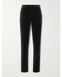 Polo Ralph Lauren - Slim-fit Straight-leg Cotton-velvet Suit Trousers - Lyst