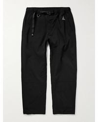 Nike - ACG gerade geschnittene Hose aus Shell mit Logostickerei und Gürtel - Lyst
