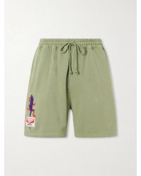CHERRY LA - Logo-Embroidered Cotton Shorts - Lyst