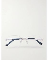Cartier - Santos De Cartier Rimless D-Frame-Tone Optical Glasses - Lyst