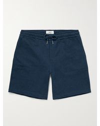 MR P. Cotton-jersey Drawstring Shorts - Blue