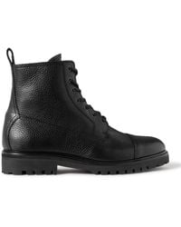 Belstaff - Alperton Full-grain Leather Boots - Lyst