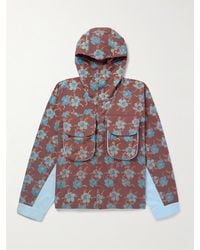 STORY mfg. - Forager Floral-print Organic Cotton-twill Hooded Jacket - Lyst
