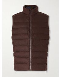 Polo Ralph Lauren - The Colden Logo-Embroidered Quilted Linen Vest - Lyst