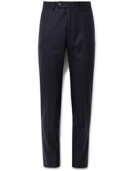 Caruso - Slim-fit Pinstriped Wool Suit Trousers - Lyst