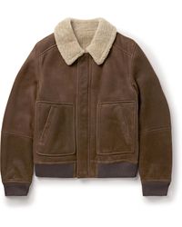 Yves Salomon - Shearling-lined Suede Jacket - Lyst