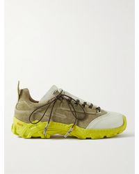 Our Legacy - Gabe Rubber-trimmed Colour-block Suede Sneakers - Lyst