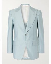 Tom Ford - Atticus Wool And Silk-Blend Twill Suit Jacket - Lyst