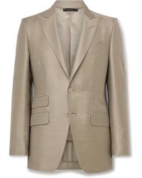 Tom Ford - O'Connor Slim-Fit Wool, Mohair And Silk-Blend Twill Suit Jacket - Lyst