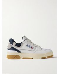 Autry - Clc Suede And Mesh-trimmed Leather Sneakers - Lyst