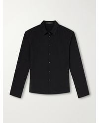 Gucci - Cropped Silk-Crepe Shirt - Lyst