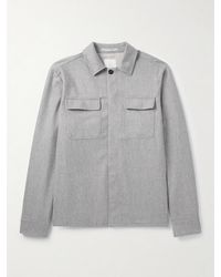 Eleventy - Wool-Blend Overshirt - Lyst