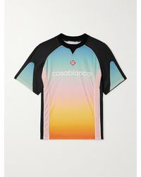 Casablanca - T-Shirt aus Mesh mit Farbverlauf - Lyst
