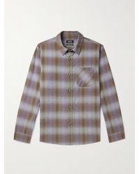 A.P.C. - Trek Checked Cotton-flannel Shirt - Lyst