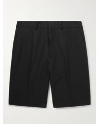 AURALEE - Straight-leg Cotton And Linen-blend Twill Shorts - Lyst