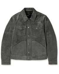 Tom Ford - Brushed Suede Trucker Jacket - Lyst