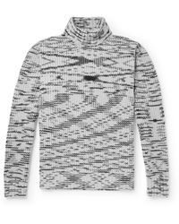 MR P. - Space-Dyed Merino Wool Rollneck Sweater - Lyst