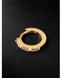 Suzanne Kalan - 18-Karat Diamond Single Hoop Earring - Lyst