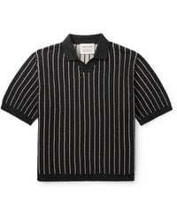 A Kind Of Guise - Mahua Striped Linen And Cotton-Blend Polo Shirt - Lyst