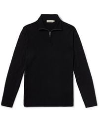 Canali - Half-zip Wool Sweater - Lyst