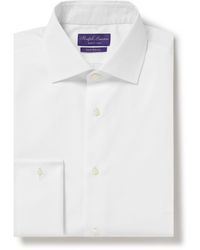 Ralph Lauren Purple Label - Aston Bib-front Cotton-poplin Shirt - Lyst