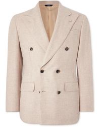 Thom Sweeney - Unstructured Double-breasted Cashmere Blazer - Lyst