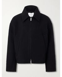 Studio Nicholson - Wool And Cashmere-Blend Zip-Up Blouson Jacket - Lyst