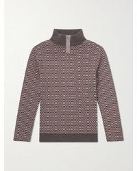 Enfants Riches Deprimes - Puke & Cry Intarsia Cotton Half-Zip Sweater - Lyst