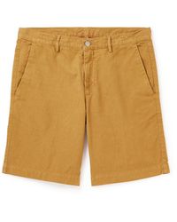 Massimo Alba - Vela Slim-fit Straight-leg Cotton And Linen-blend Canvas Shorts - Lyst