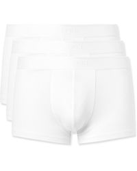 Sunspel - Three-Pack Stretch-Cotton Boxer Briefs - Lyst