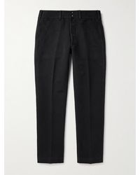 Tom Ford - Straight-leg Cotton-twill Trousers - Lyst