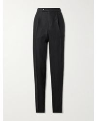 Caruso - Straight-leg Pleated Linen Trousers - Lyst