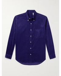Kaptain Sunshine - Button-Down Collar Cotton-Corduroy Shirt - Lyst