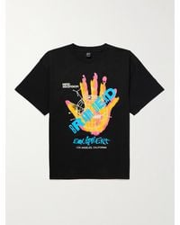 Brain Dead - Equipment Mind Hand Printed Cotton-jersey T-shirt - Lyst