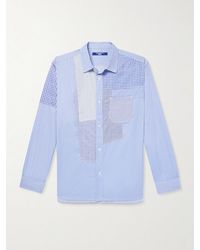 Junya Watanabe - Patchwork Cotton-Poplin Shirt - Lyst