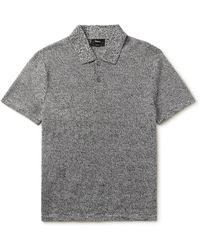 Theory - Nare Slim-fit Cotton-blend Polo Shirt - Lyst