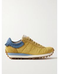 Visvim - Walpi Fringed Leather-trimmed Suede And Shell Sneakers - Lyst