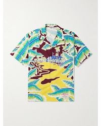 Valentino Garavani - Surf Rider-Print Cotton Bowling Shirt - Lyst