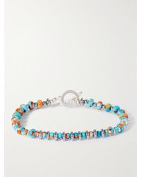 Mikia - Silver Multi-stone Beaded Bracelet - Lyst