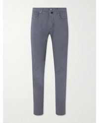 Slowear - Slim-fit Stretch Cotton-blend Gabardine Trousers - Lyst